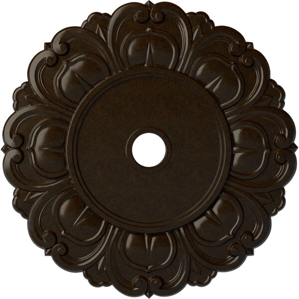 Ekena Millwork Angel Ceiling Medallion (Fits Canopies up to 15 3/4"), 32 1/4"OD x 3 5/8"ID x 1 1/8"P, Bronze CM32ANBZS - main